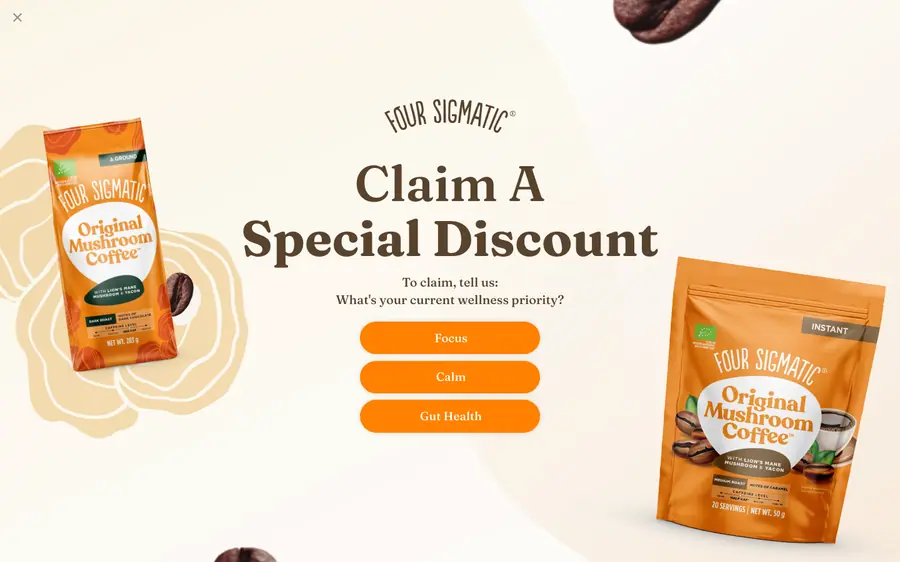 Four Sigmatic Exit intent