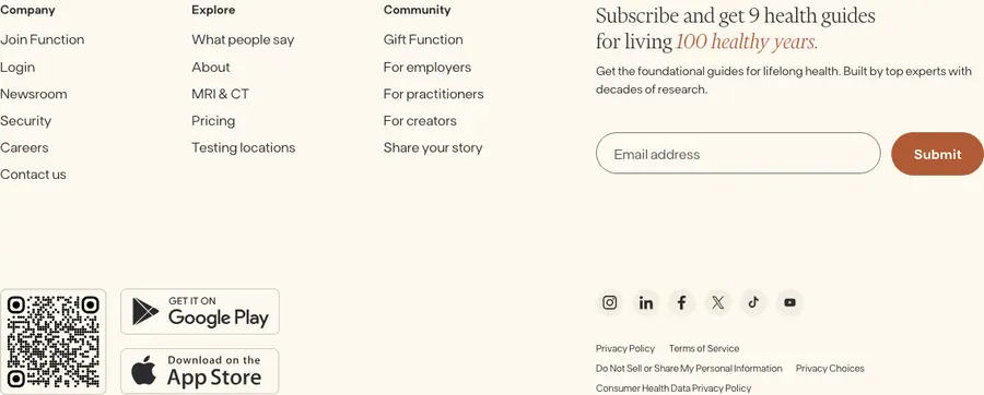 Function Health embedded signup