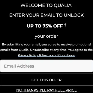 Neurohacker / Qualia Exit intent