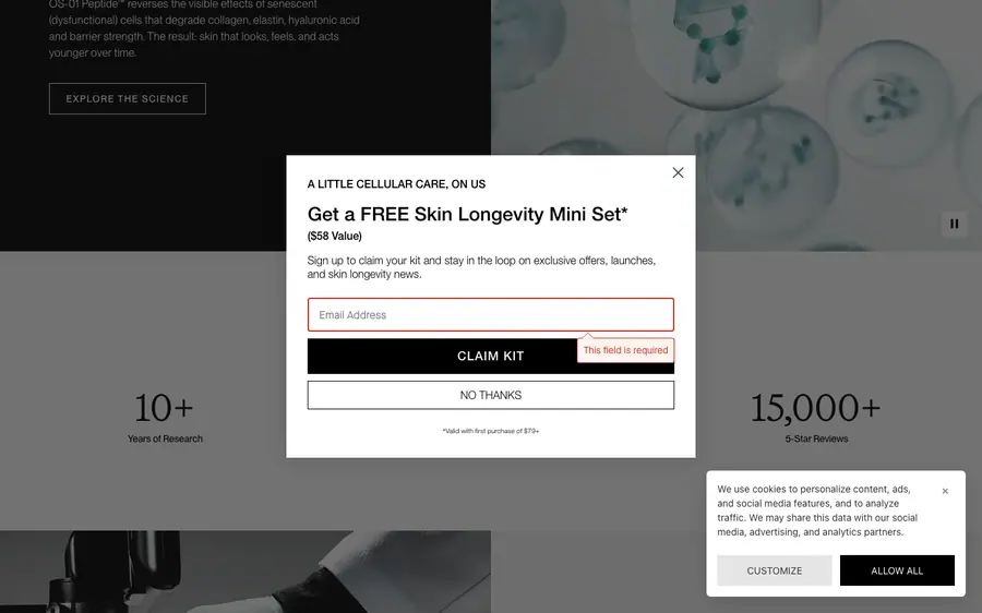 OneSkin Desktop, step 2
